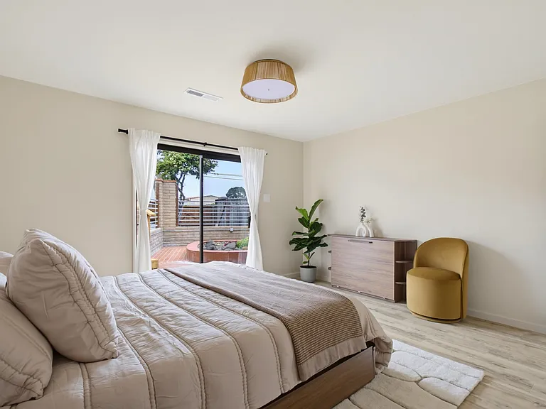 Master bedroom with private terrace view (Pic 2)