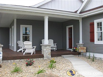 Friends entry front porch