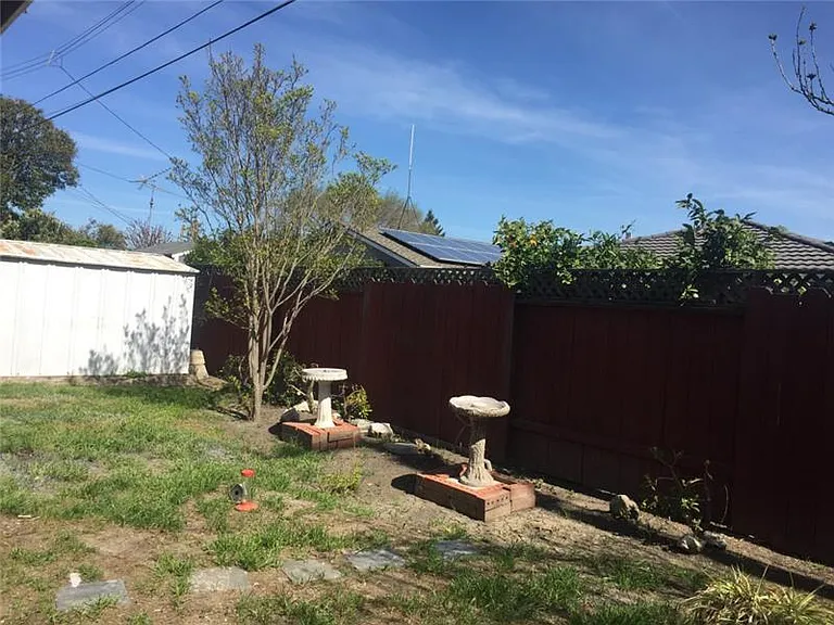 1971 Briarwood Dr Santa Clara backyard with storage