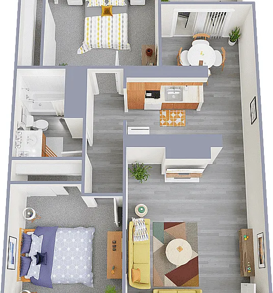 Two Bedroom One Bath Floor Plan Two Bedroom One Bath Floor Plan