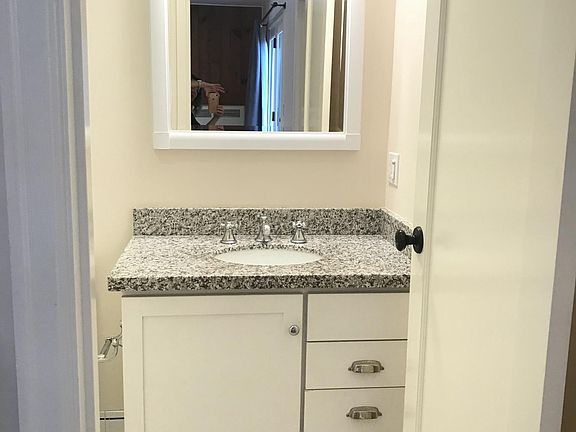 Looking in to bathroom