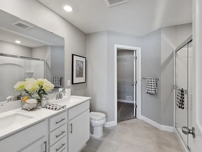 Master Bathroom having dual sinks