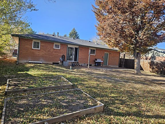 back yard and garden beds