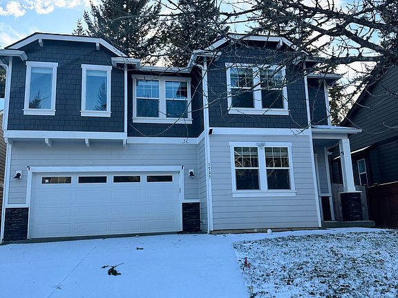 Home Street view in winter