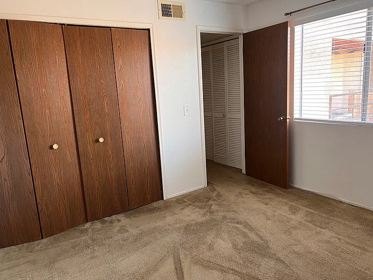 Large carpeted bedroom