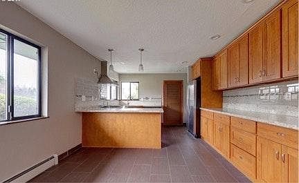 Newly added kitchen cabinets