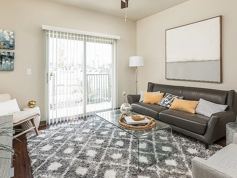 Natural light and your own outdoor space_this living room keeps things bright and breezy.