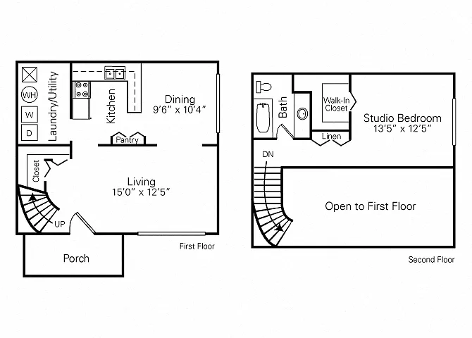Floor plan 1 Bedroom (Loft)