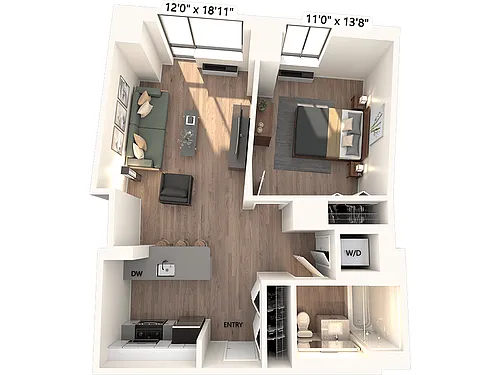 Floor plan A2-Renovated