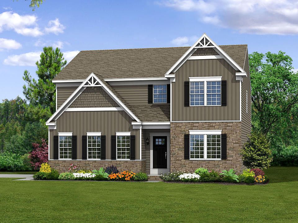 Elevation G Opt Victorian Inspired Facade, Porch, Side Garage