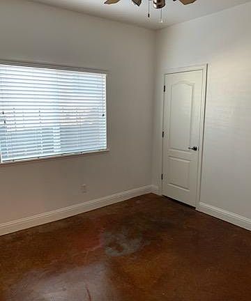 front door viewed from inside living room