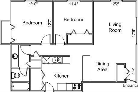 Main Floorplan For 2314 Calypso Rd. #5