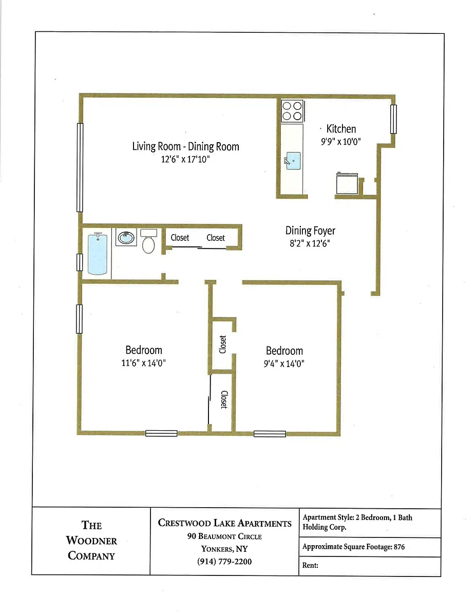 Floor plan 2 BEDROOM