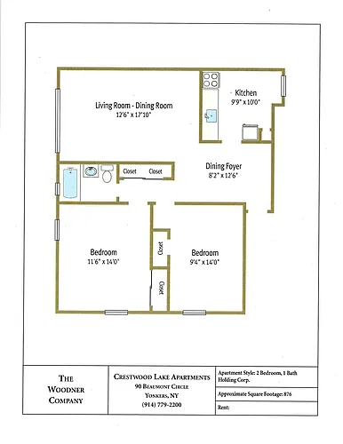 Floor plan 2 BEDROOM