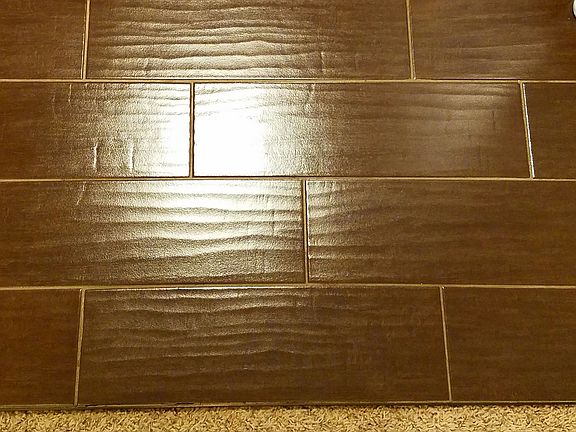 Ceramic faux wood tile in ki