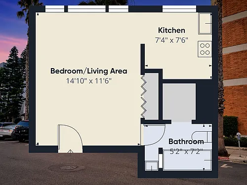 Floor plan Studio