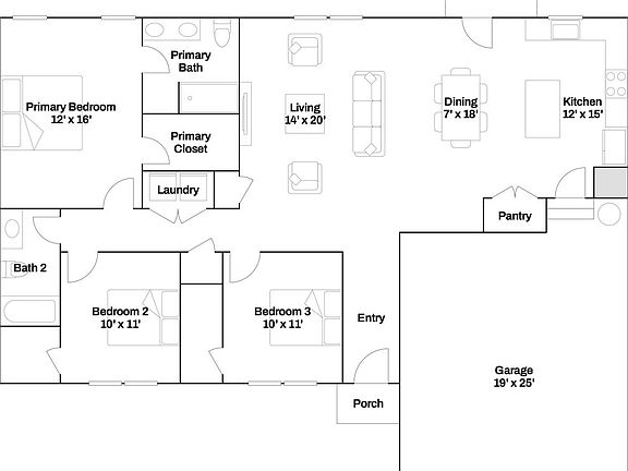 Optional Garage Extension
