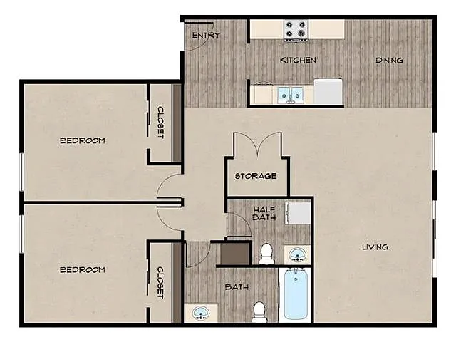 Floor plan Canyon Peak Renovated