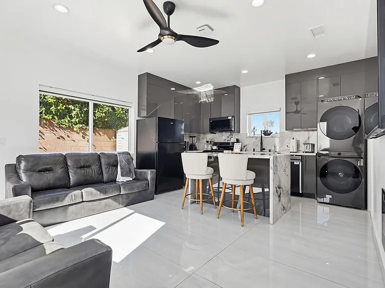 Living room with Kitchen