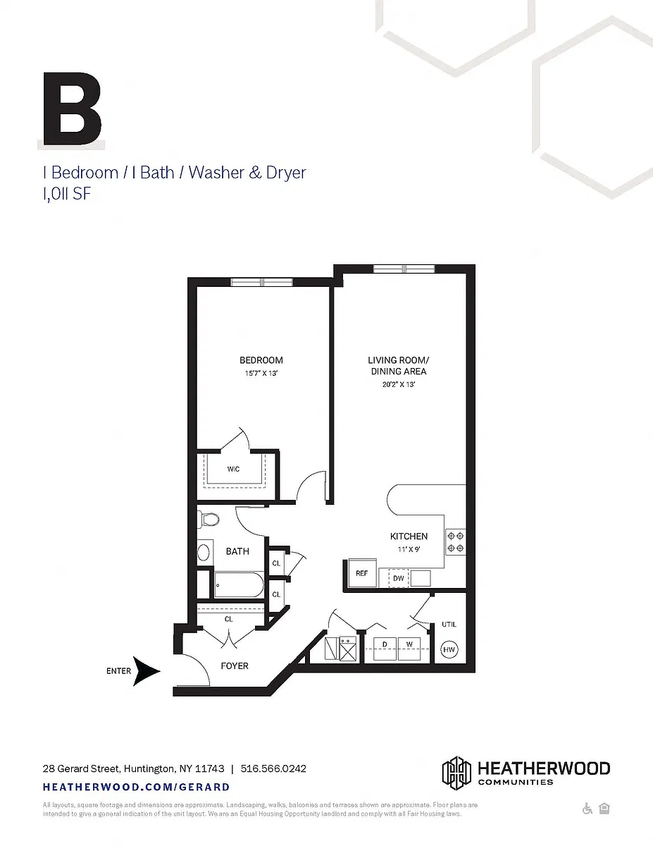 Floor plan Unit B and H