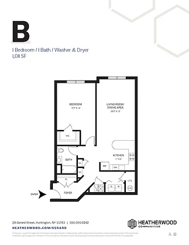 Floor plan Unit B and H