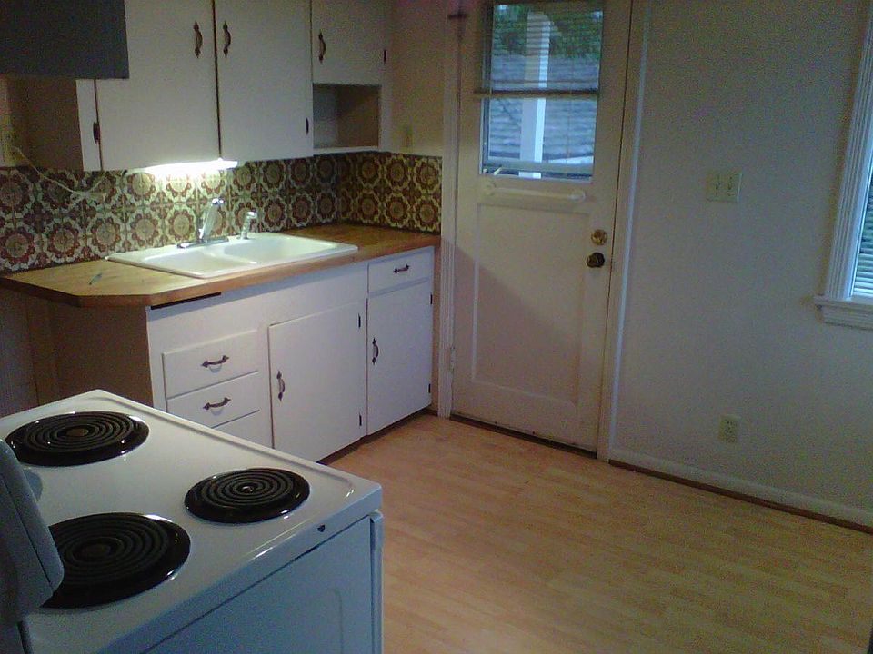 Kitchen with view to water