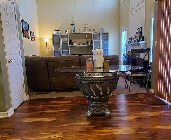 Kitchen eating area and Family room
