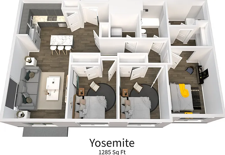 Explore the Yosemite layout with its modern design and spacious interiors. Explore the Yosemite layout with its modern design and spacious interiors.