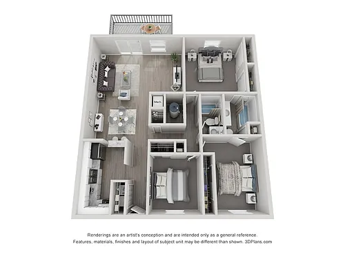 Floor plan Three Bedroom