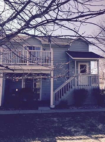 Main entrance with a view of deck and patio