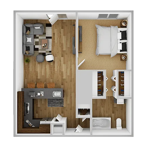 Floor plan 1 Bedroom