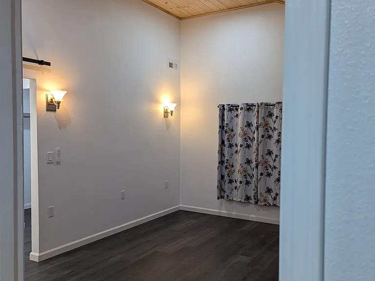 Master suite off the living room.