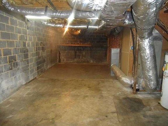 large storage area in the garage