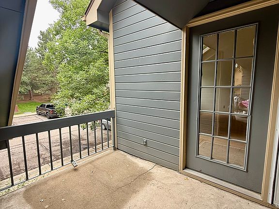 Partially covered balcony