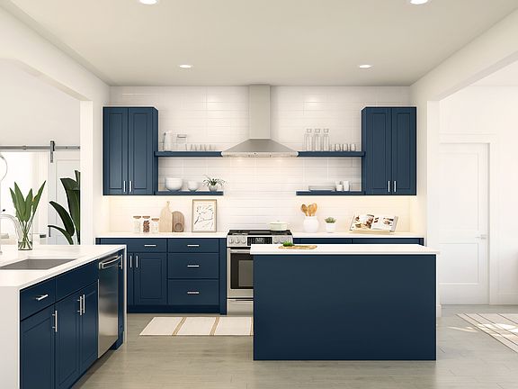 Kitchen with ample cabinet space