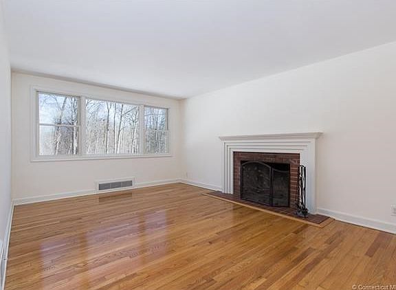 Family room with fireplace