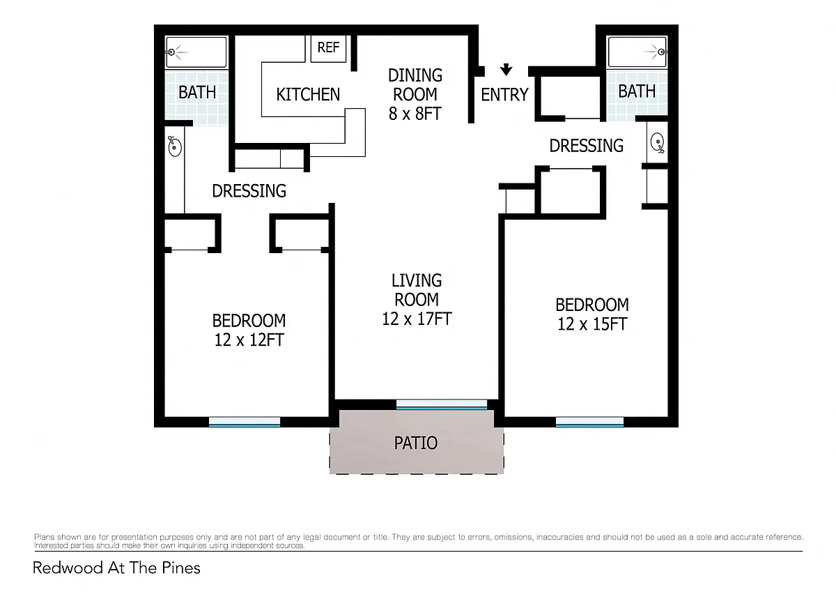 Floor plan Two Bedroom