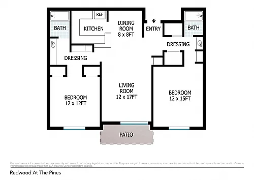 Floor plan Two Bedroom