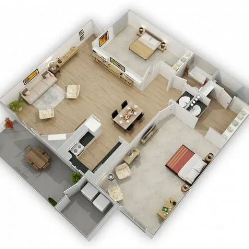 Floor plan 2X2