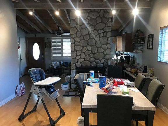 Skylight in dining area
