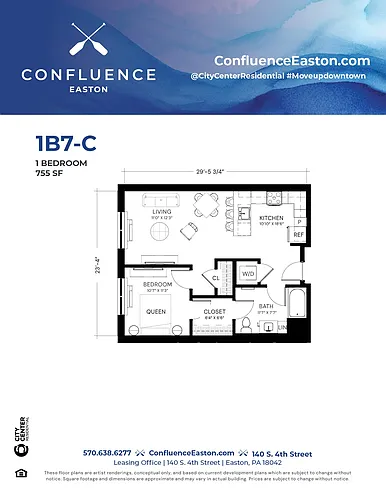Floor plan 1B7-C