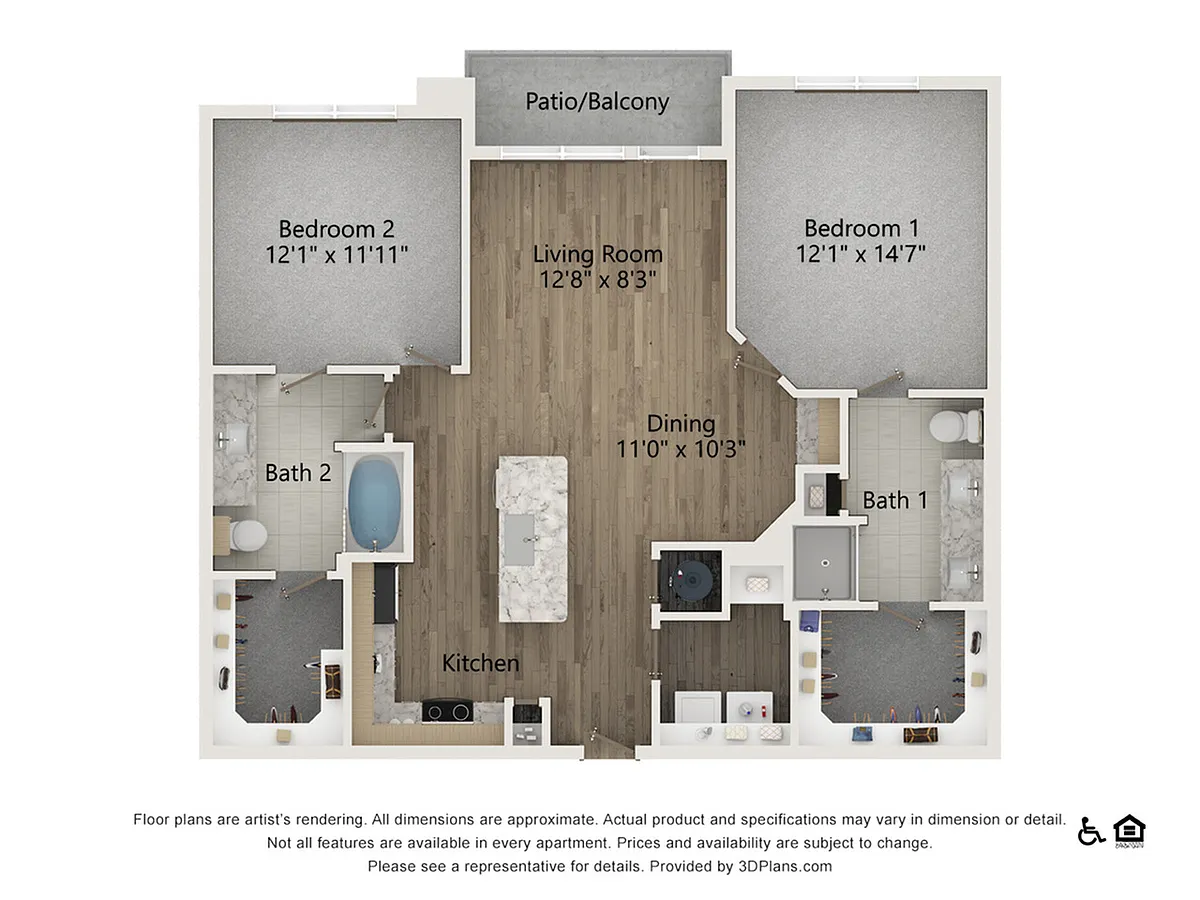 Floor plan B1B