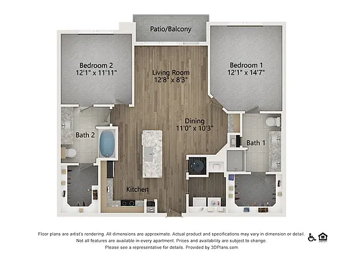 Floor plan B1B