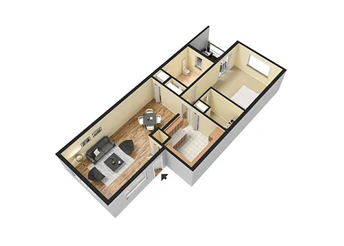 Floor plan One Bedroom
