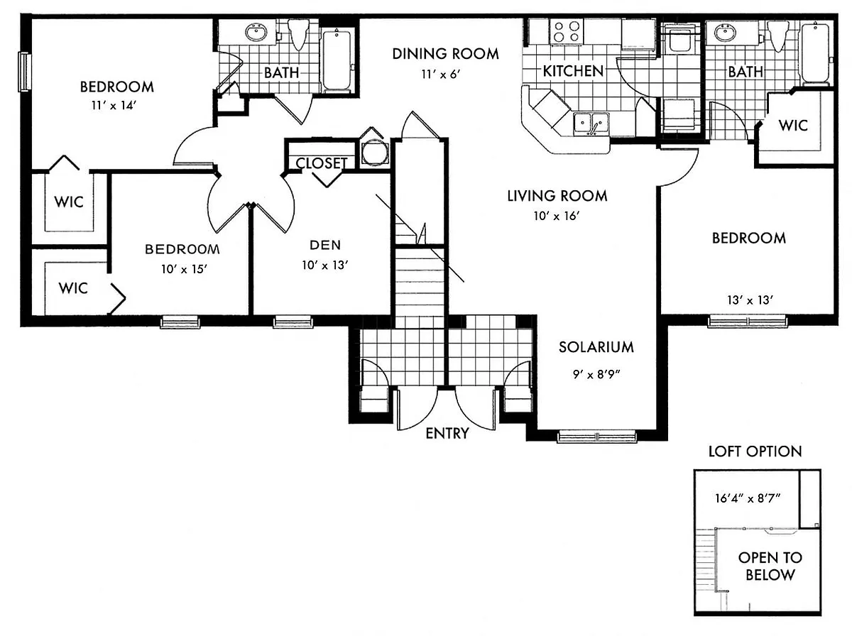 Floor plan Cambridge D2A
