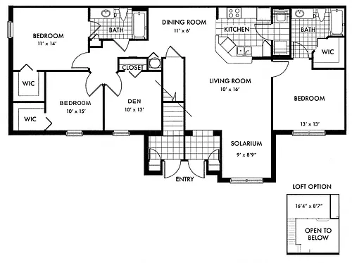 Floor plan Cambridge D2A