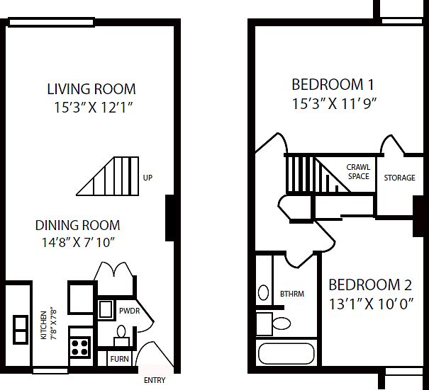 This is the Floor plan of the townhome