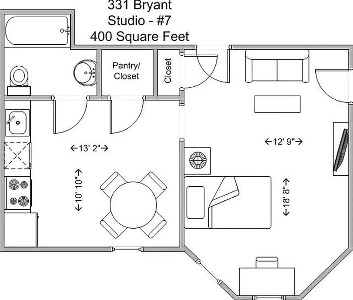 Studio, 1.0 bath, 400 sqft, $899 — Photo 2