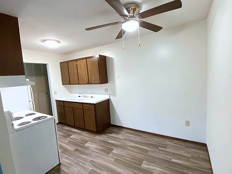 Dining room and kitchen