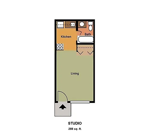 Floor plan Studio